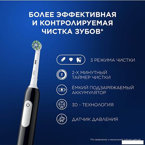 Электрическая зубная щетка Oral-B Pro Series 1 500 Black Edition D305.513.3