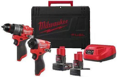 Milwaukee M12FPP2A2-402X 4933480587 (шуруповерт, винтоверт, 2 АКБ, кейс) Milwaukee M12FPP2A2-402X 4933480587 (шуруповерт, винтоверт, 2 АКБ, кейс)