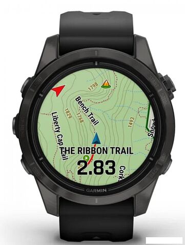 Умные часы Garmin Epix Pro Gen 2 Sapphire 42 мм (карбоново-серый титан/черный)