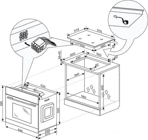 Электрический духовой шкаф Hansa BOEI684001