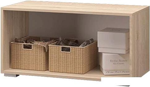 Тумба MLK Скайлайн 900 (дуб сонома светлый/белый шагрень)