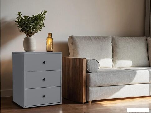 Тумба Mio Tesoro Мини 3 ящика 2.07.03.060.4 (серый)