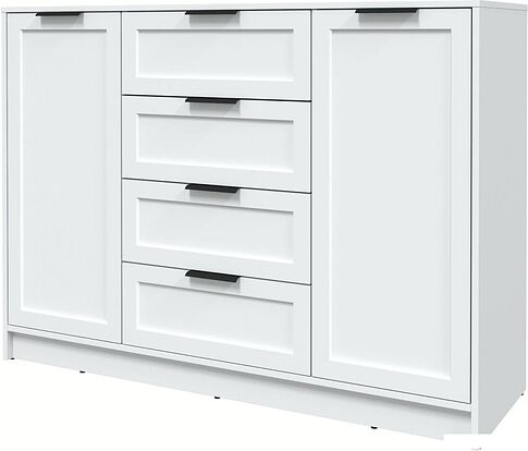 Тумба Интерлиния Концепт Тренд КТ-Т140 (белый платинум/белый)