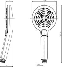Душевая лейка Lemark LM8114C