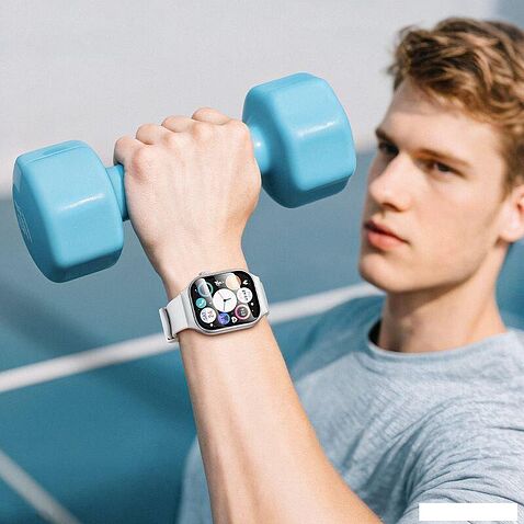 Умные часы Hoco Y33 (серебристый)