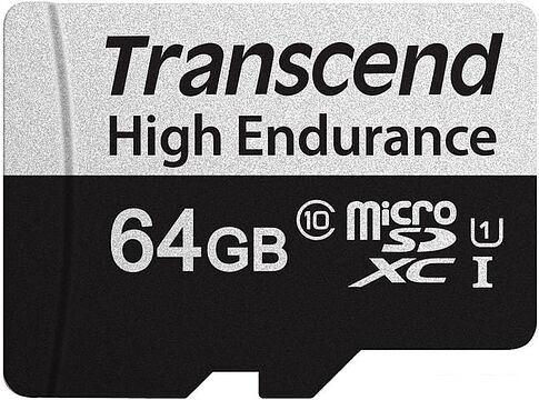 Карта памяти Transcend microSDXC TS64GUSD350V 64GB (с адаптером)