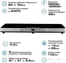 Настольная плита Endever Skyline IP-61 Настольная плита Endever Skyline IP-61