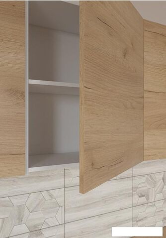 Готовая кухня Интермебель Микс Топ-5 2.0м без столешницы (белый премиум)