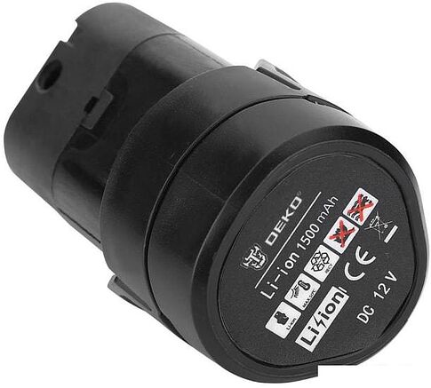 Дрель-шуруповерт Deko GCD12DU3 063-4115 (с 2-мя АКБ, кейс, набор оснастки)