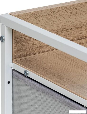 Комод Импэкс Leset Ноа 4 ящика узкий (белый/светло-серый)