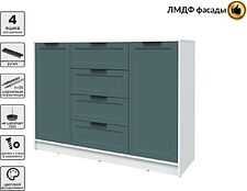 Тумба Интерлиния Концепт Тренд КТ-Т140 (белый платинум/верде)