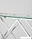 Консольный стол Stool Group Инсигния 115x30 ECST-026 (прозрачное стекло/сталь серебристый)