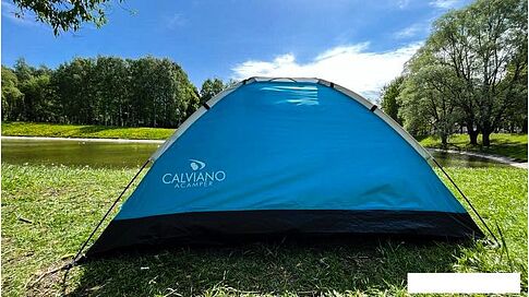 Треккинговая палатка Calviano Acamper Domepack 4 (бирюзовый)