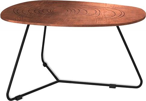 Журнальный столик Sheffilton SHT-CT52-3 (кариф/черный муар)