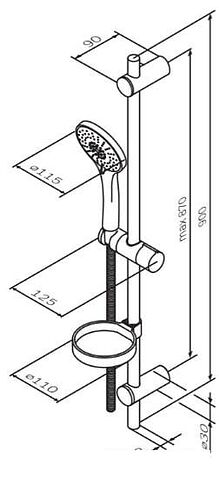 Душевой гарнитур AM.PM Spirit F0170064