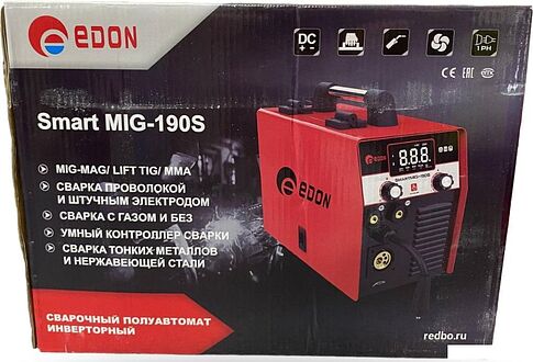 Сварочный инвертор Edon Smart MIG-190S 6937888238109