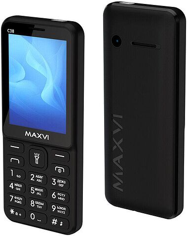 Телефон Maxvi C38 (черный)