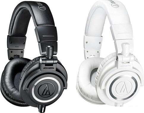Наушники Audio-Technica ATH-M50x (белый)
