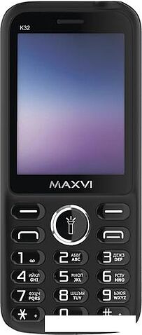 Кнопочный телефон Maxvi K32 (черный)