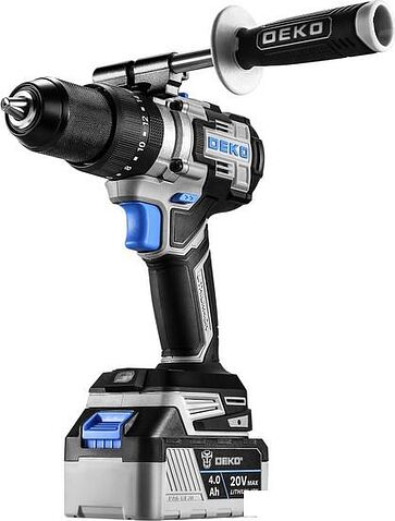 Ударная дрель-шуруповерт Deko DKCID20 Pro 063-4437 (с 2-мя АКБ, кейс)