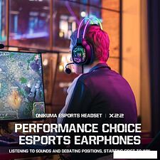 Наушники Onikuma X22 (черный)