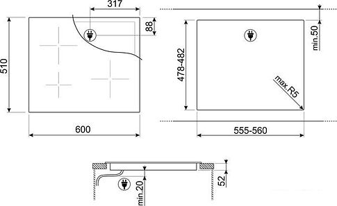 Варочная панель Smeg SI2641D