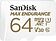 Карта памяти SanDisk microSDXC SDSQQVR-064G-GN6IA 64GB (с адаптером)