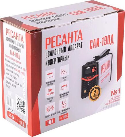 Сварочный инвертор Ресанта САИ-190Д
