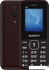 Кнопочный телефон Maxvi C27 (коричневый)