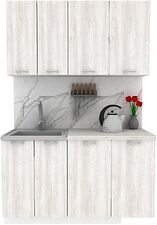 Готовая кухня ЭлиГард Lion 1.4 (сосна каньон/королевский опал)