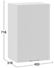 Шкаф навесной Трия Кимберли 1В45 (белый/сноу) Шкаф навесной Трия Кимберли 1В45 (белый/сноу)