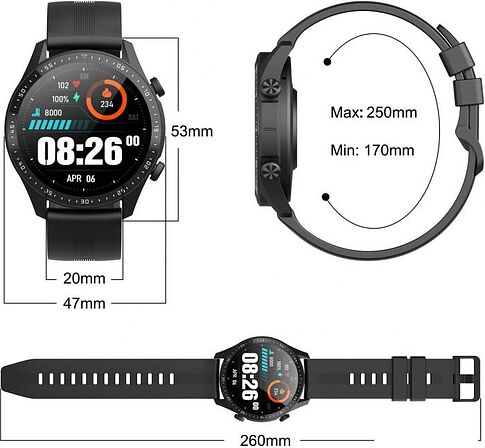 Умные часы Blackview X1 Pro (черный)