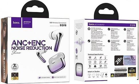 Наушники Hoco EQ16 (фиолетовый)