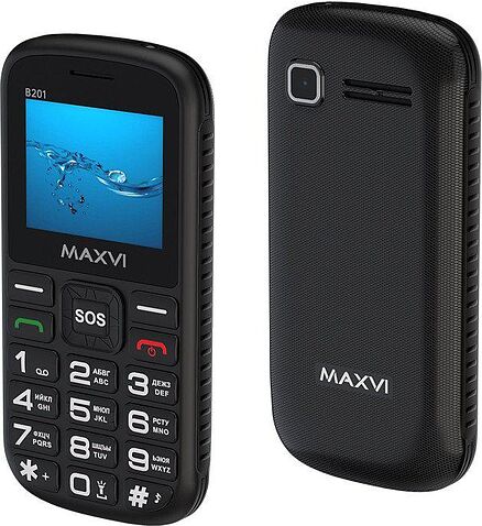 Телефон Maxvi B201 (черный)