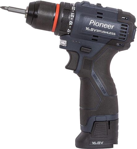 Дрель-шуруповерт Pioneer Tools CD-E1602BL-12C (с 2-мя АКБ, кейс)