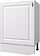 Шкаф напольный Горизонт Ева 60 (белый софт)