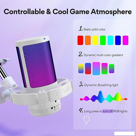 Проводной микрофон Maono DGM20S (белый)