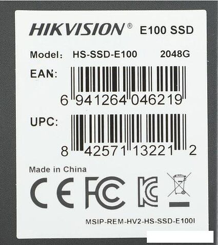 SSD Hikvision E100 2048GB HS-SSD-E100/2048G