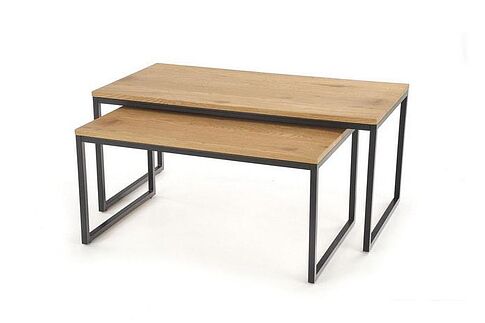 Журнальный столик Halmar Sabrosa (дуб золотой/черный)