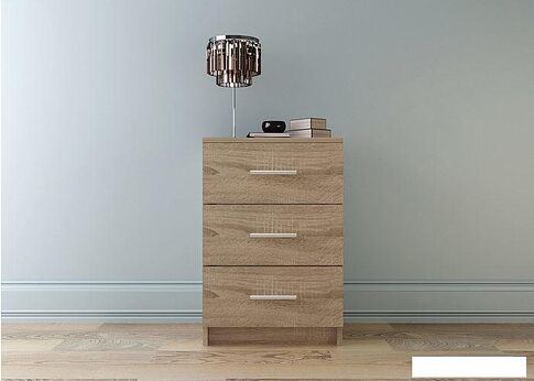 Комод НК-Мебель Лофт 420 с 3-мя ящиками 72230011 (дуб сонома)