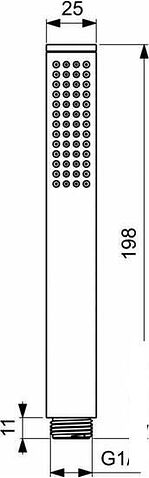 Душевая лейка Ideal Standard IdealRain Black BC774XG