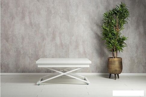 Журнальный столик Levmar Accord D78/S64 (белый/белый)