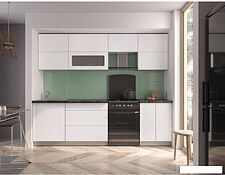 Кухня Интерлиния Интерлиния Мила Матте 2.6 Б (белый/белый/кастилло темный) Кухня Интерлиния Интерлиния Мила Матте 2.6 Б (белый/белый/кастилло темный)