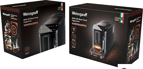Кофемашина Weissgauff WCM-225 Black Touch Cappuccino