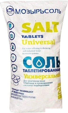 Засыпка для картриджа Mozyrsalt Соль таблетированная универсальная 25кг