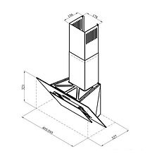 Кухонная вытяжка LEX Mira 500 (черный)
