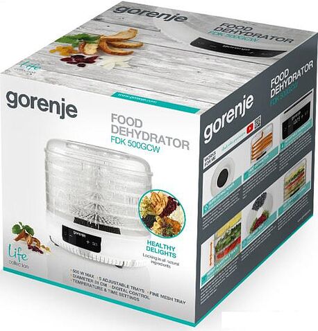 Сушилка для овощей и фруктов Gorenje FDK500GCW