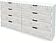 Комод Интерлиния Концепт КТ-К197 (дуб белый/белый платинум)
