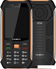 Кнопочный телефон TeXet TM-D412 (черный/оранжевый)