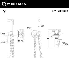 Гигиенический душ Whitecross SYSYBI2GLB (брашированное золото) Гигиенический душ Whitecross SYSYBI2GLB (брашированное золото)